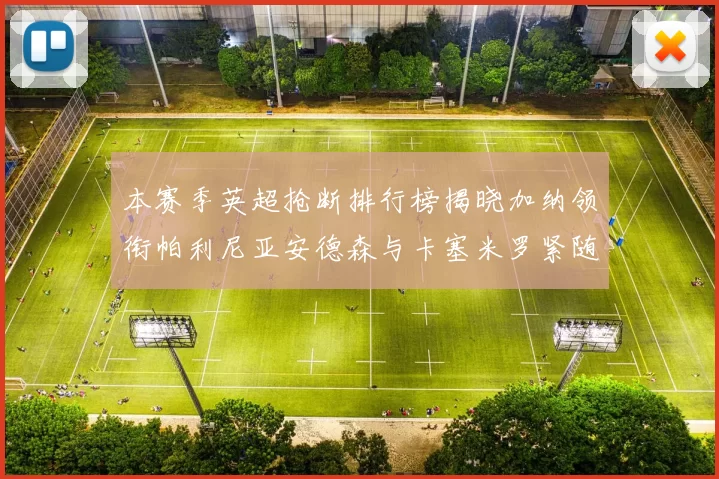 本赛季英超抢断排行榜揭晓加纳领衔帕利尼亚安德森与卡塞米罗紧随其后